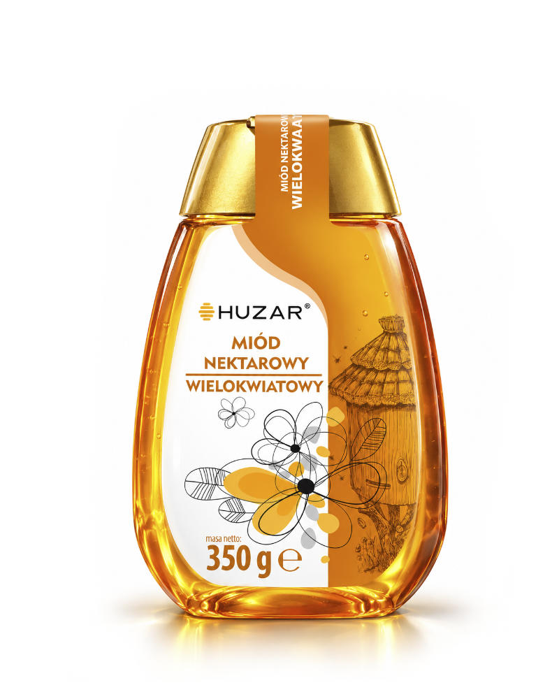 Miód wielokwiatowy 350g w opakowaniu PET
